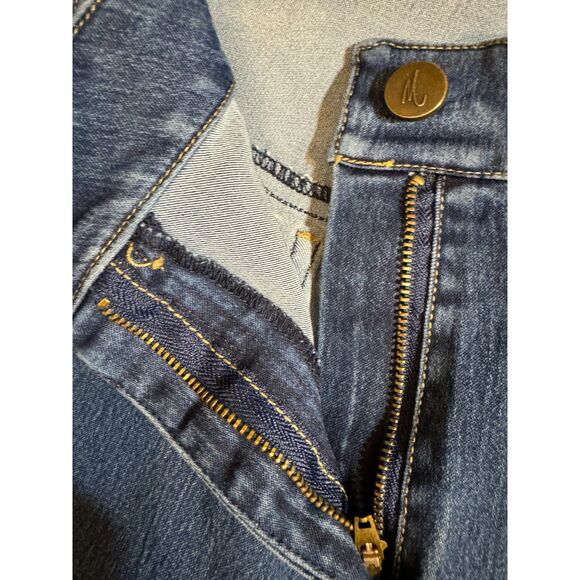 MODAMIX Jeans Women's sz24 Skinny Cropped Med-Dark Wash Stretch Zipper Ankles - Picture 5 of 15